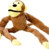 Macaco de Pelúcia Marrom Chalesco para Cães